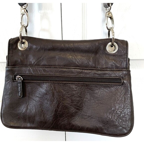 Avon Mark Convertible Shoulder Bag Flips Over to Brown or Black Adjustable Strap - Picture 9 of 12